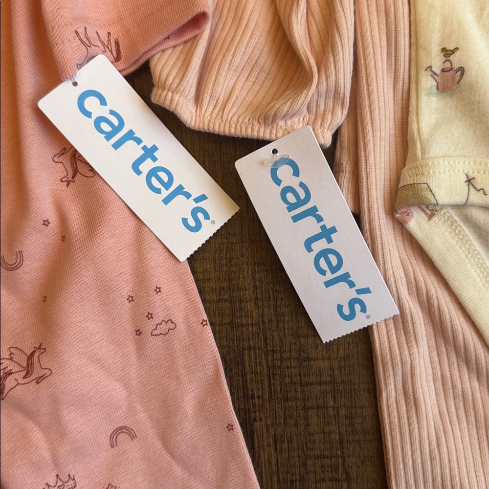 Carter's Pink and Cream Baby Outfit Collection - Picture 2 of 15